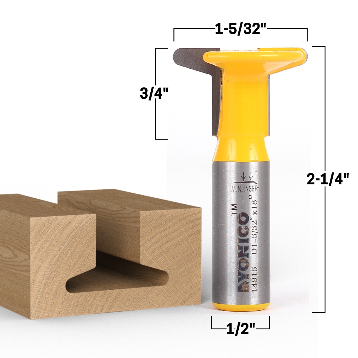 Tool Quest Router Bit - 1/2" Shank - Yonico 14915
