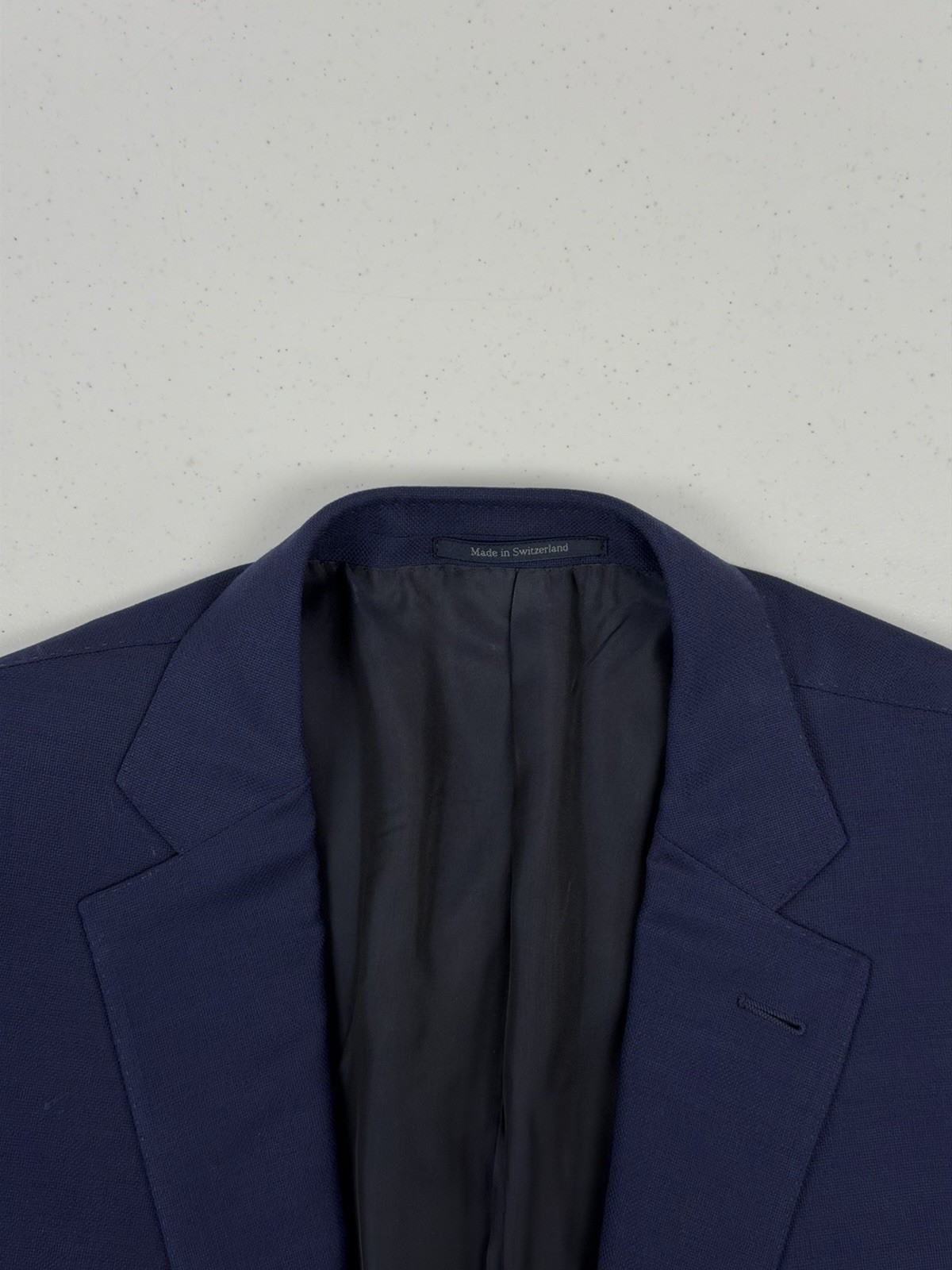 Ermenegildo Zegna Men's Dark Blue 100% Wool Blazer 40L $4,895 Switzerland Slim