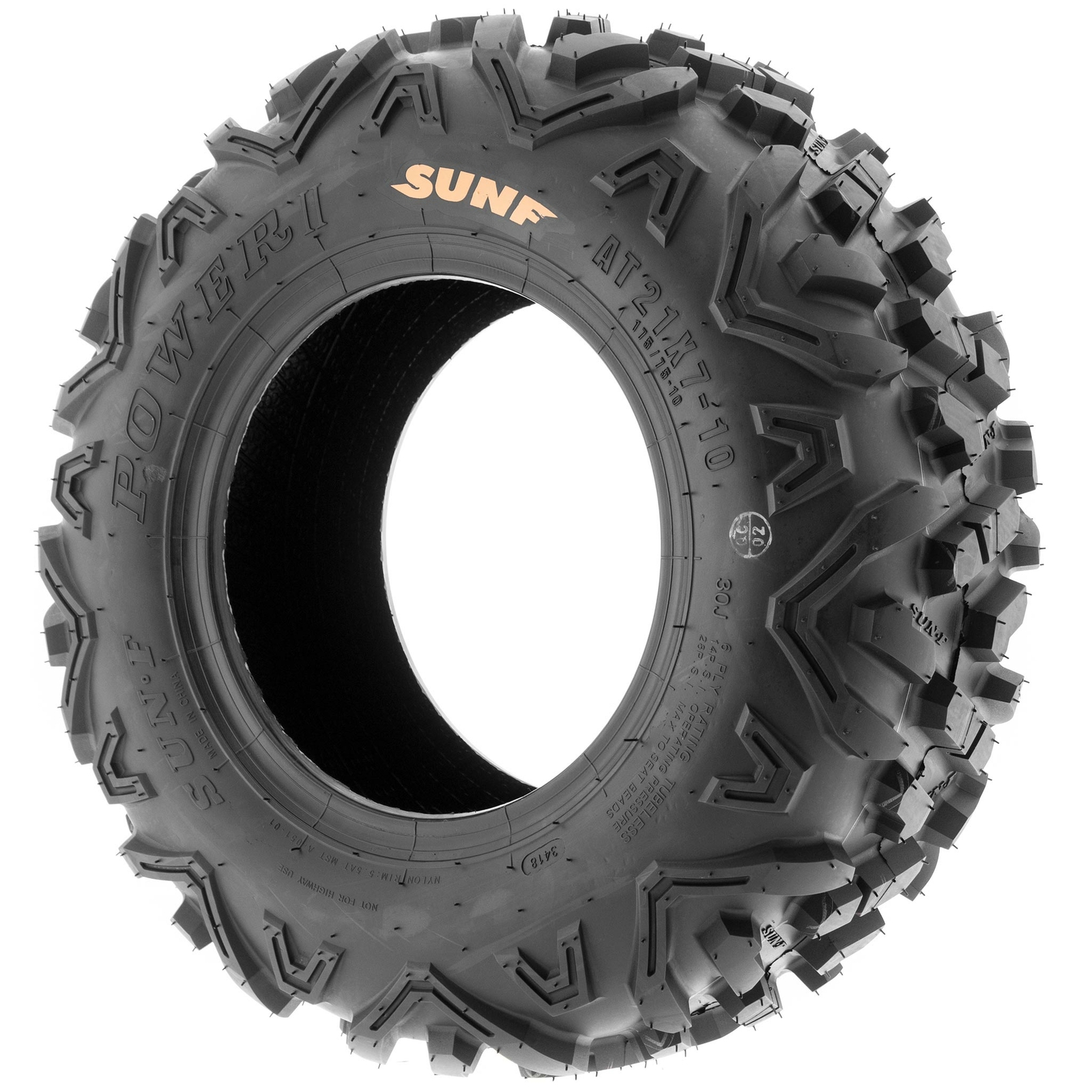 SunF 19x7-8 ATV UTV 19x7x8 All Terrain Tires 6 PR A051 - Pair of 2 POWER II
