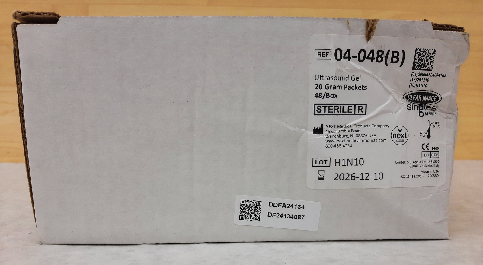 QTY 48 NEXT Medical Products Clear Image Singles Sterile U/S Scanning Gel 04-048