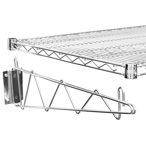 Commercial Kitchen 24" x 60" Wall Mount Chrome Wire Shelf Rack Pot Pan Shelves