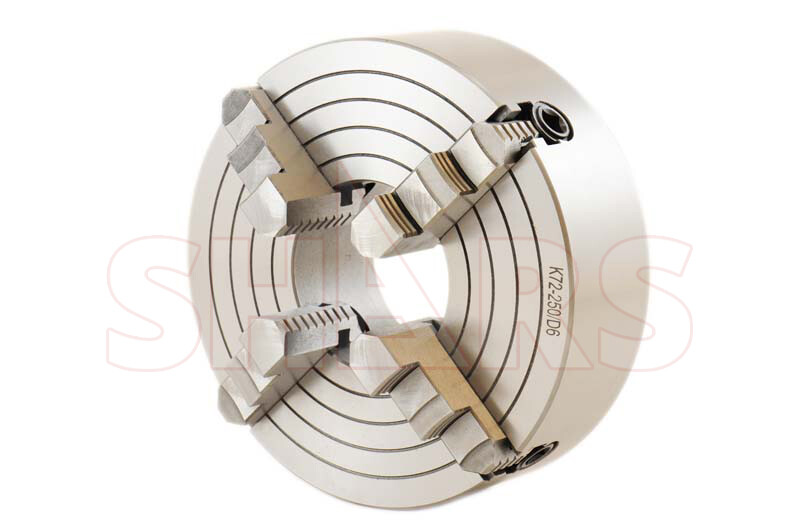 Shars 10" 4 Jaw Independent Lathe Chuck D1-6 Reversible Jaws TIR CERTIFICATE R[