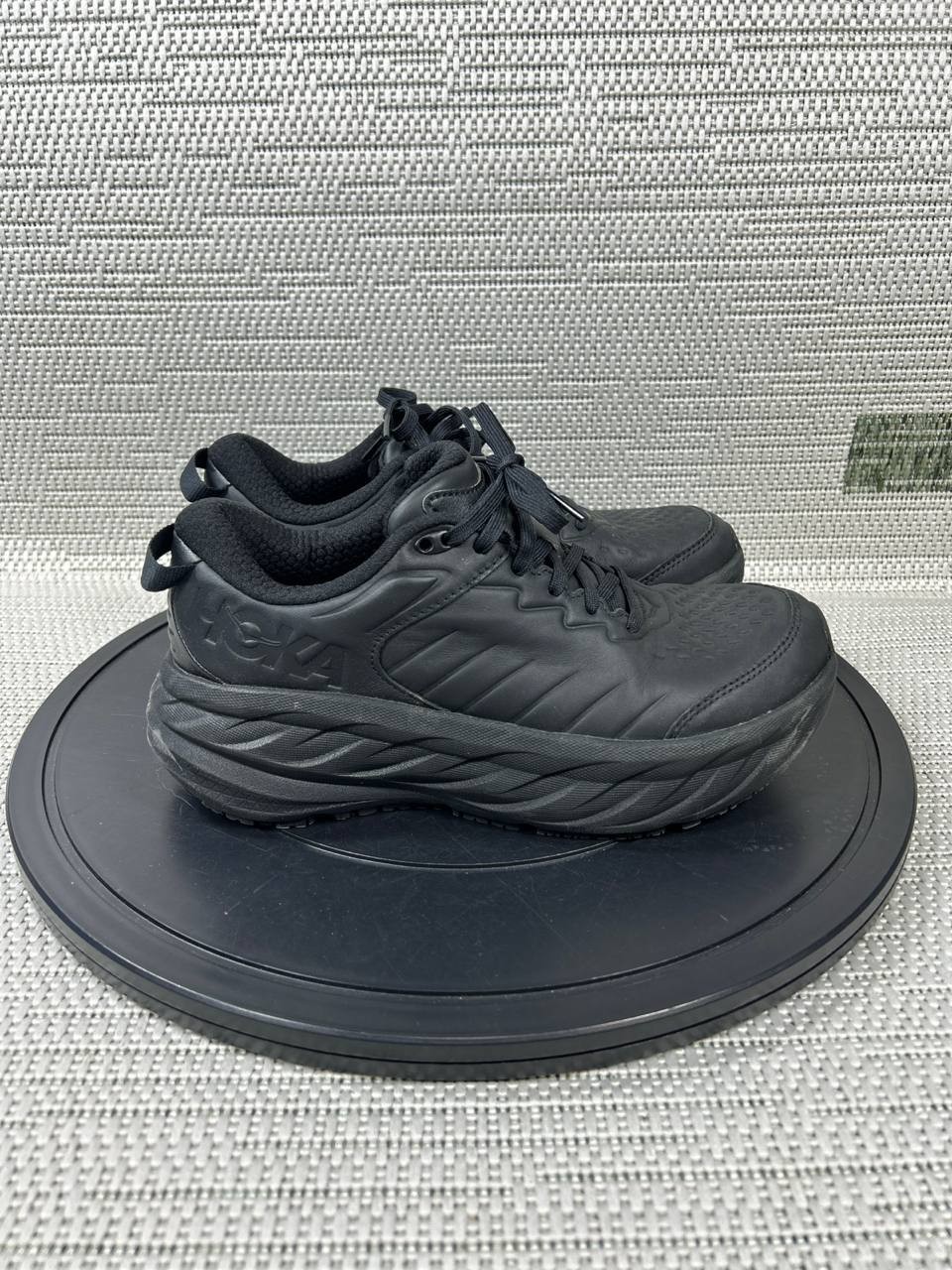 Hoka One One Shoes Womens Size 8.5 Bondi Slip Resistant Soft Toe Work Black