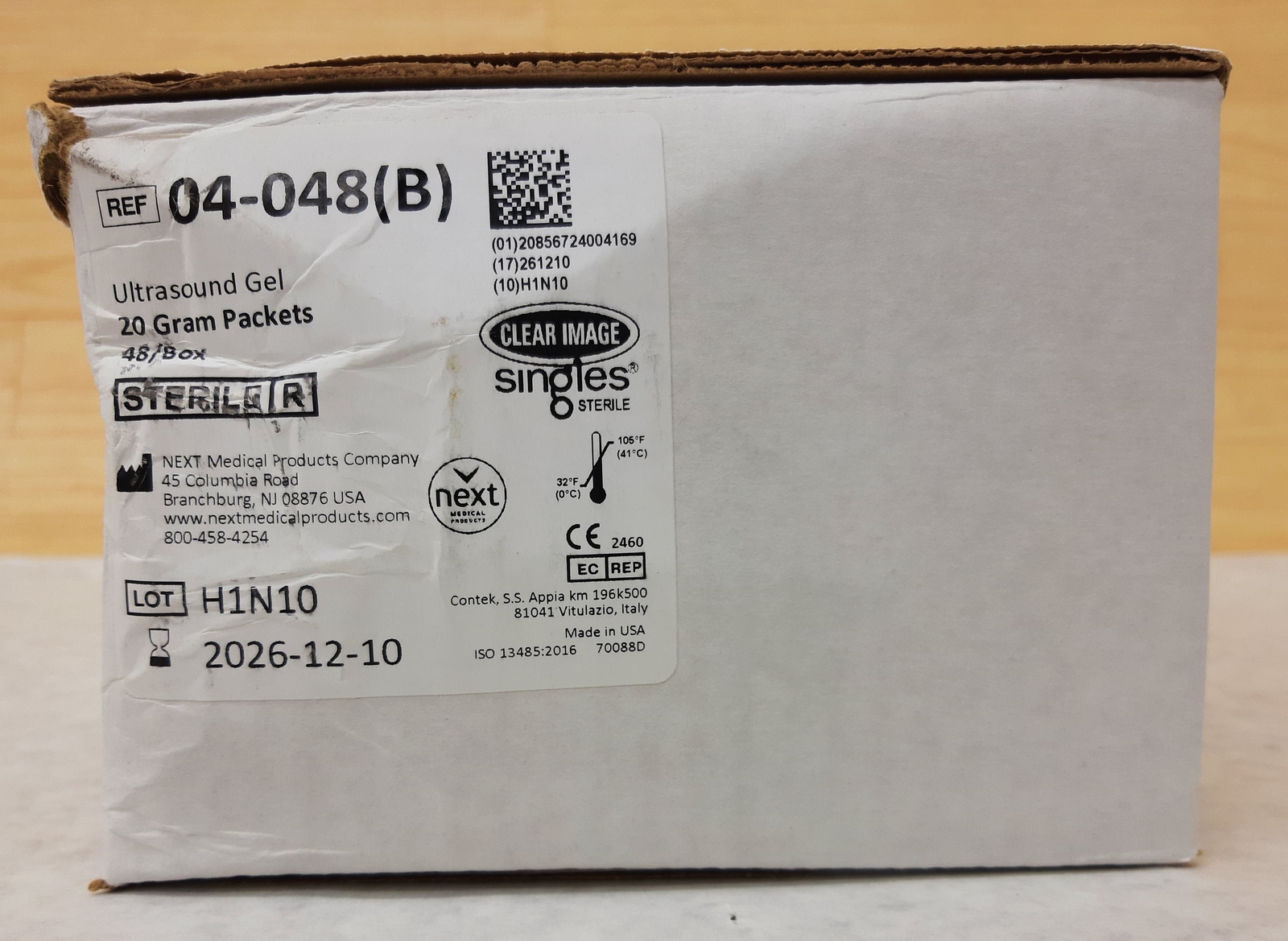 QTY 48 NEXT Medical Products Clear Image Singles Sterile U/S Scanning Gel 04-048