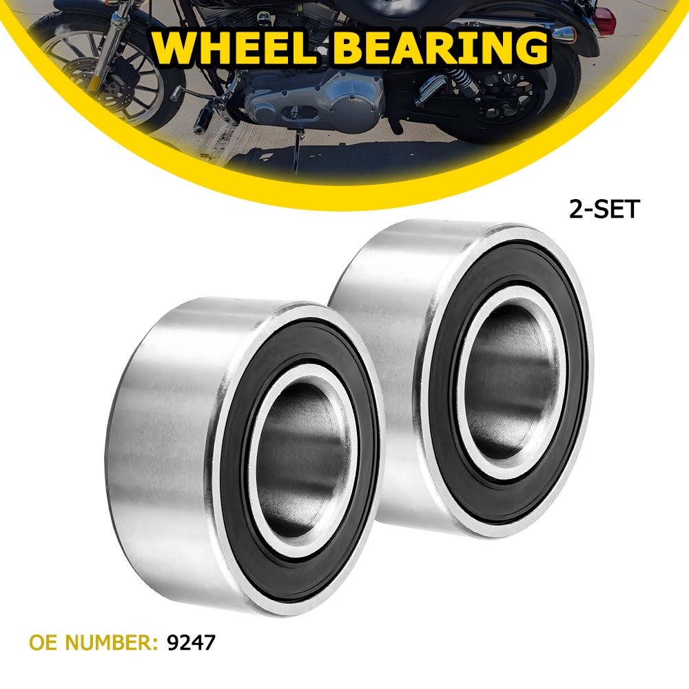 For 2004-2007 Harley Dyna 1" Axle Sealed Wheel Bearings 9247 Front Or Rear 04-07