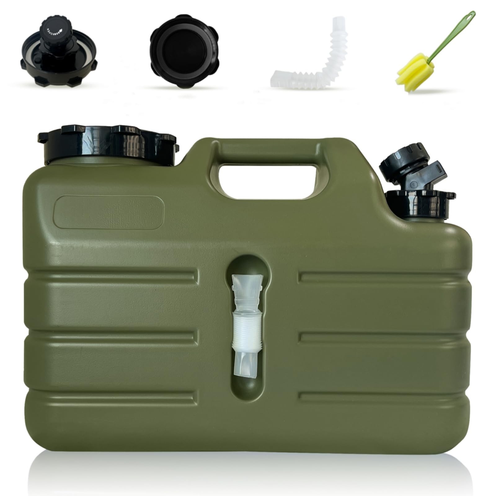 3 Gallon Water Container with Spigot, Portable Camping Water Jug, BPA Free Wa...