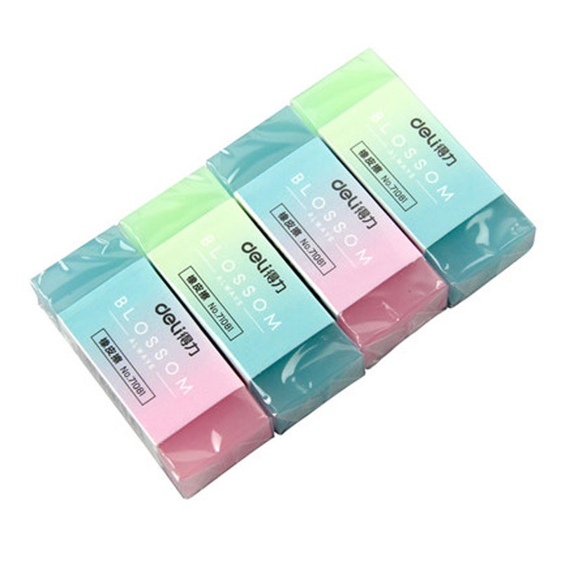 Soft Durable Flexible Cube Cute Colored Pencil Rubber Erasers For School Kids US