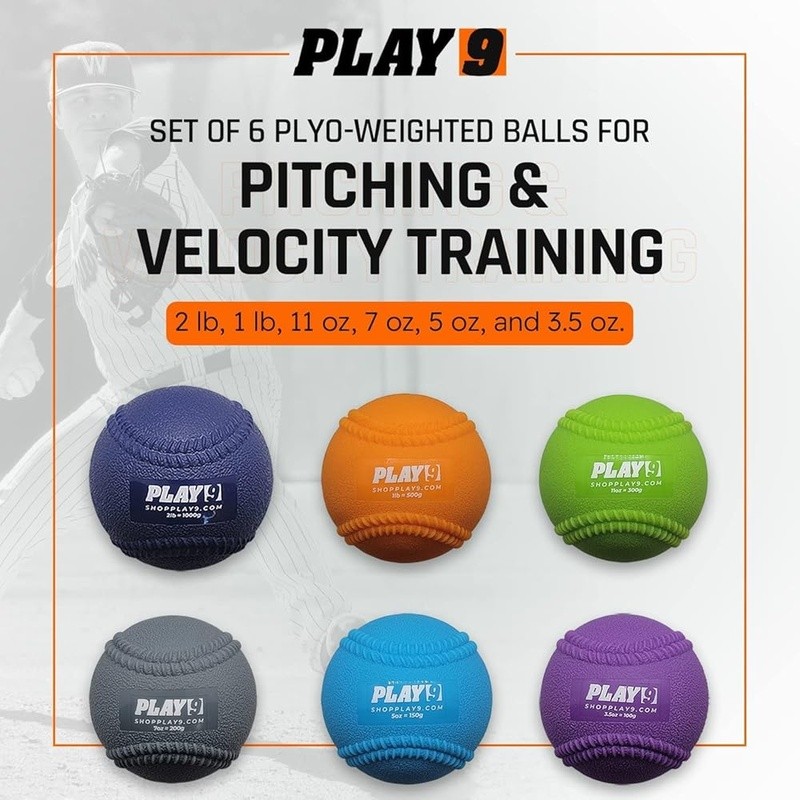 Weighted Baseball Training Balls Set Pitching Strength Recovery & Durability New