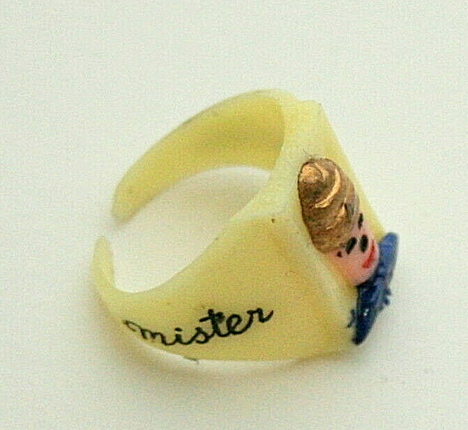 Vtg Mister Mr Softee Ice Cream Premium Toy Plastic Ring Promo NOS New 1950-60s