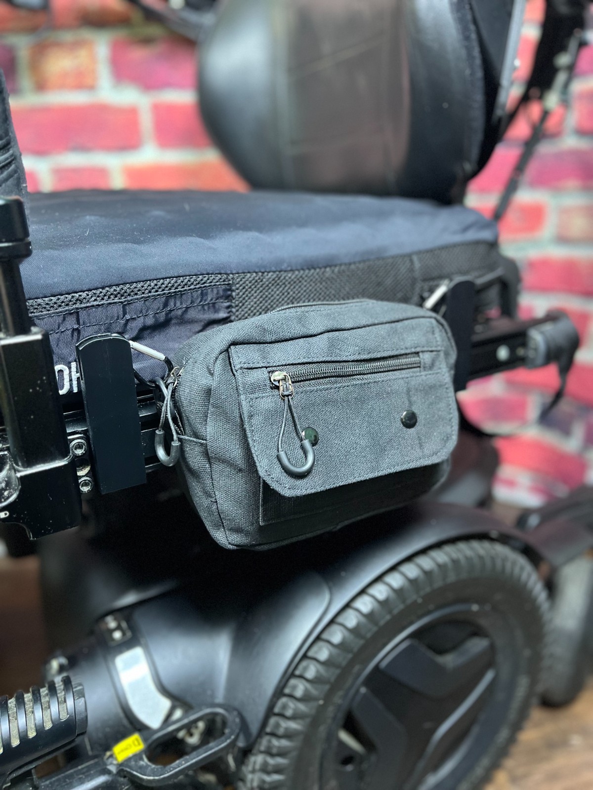 Canvas Saddle Bag for Permobil Power Wheelchairs - Storage Solution