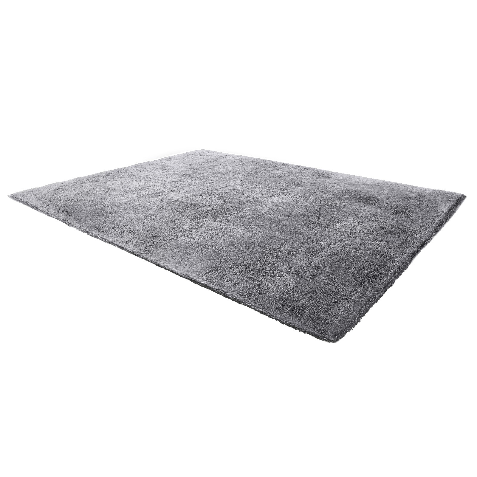 VEVOR Indoor Plush Area Rug 8 x 10ft Grey Plush Carpet for Living Room Bedroom