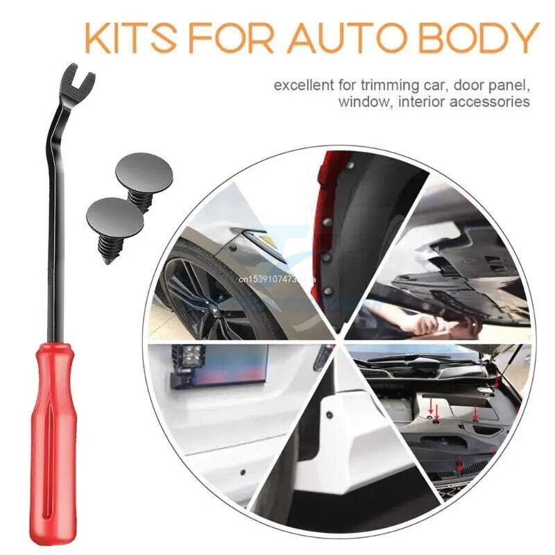 650Pcs Car Retainer Auto Fasteners Push Trim Plastic Clips Pin Rivet Bumper Kit