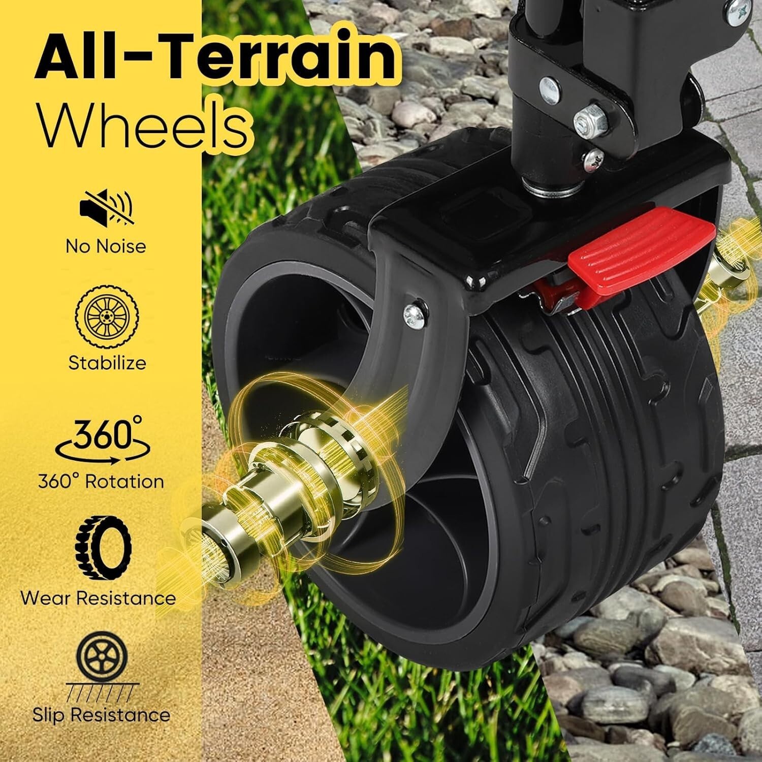 Heavy Duty 440LBS Folding Wagon Large for Beach Camping Yard Hauling,Blue-Gray