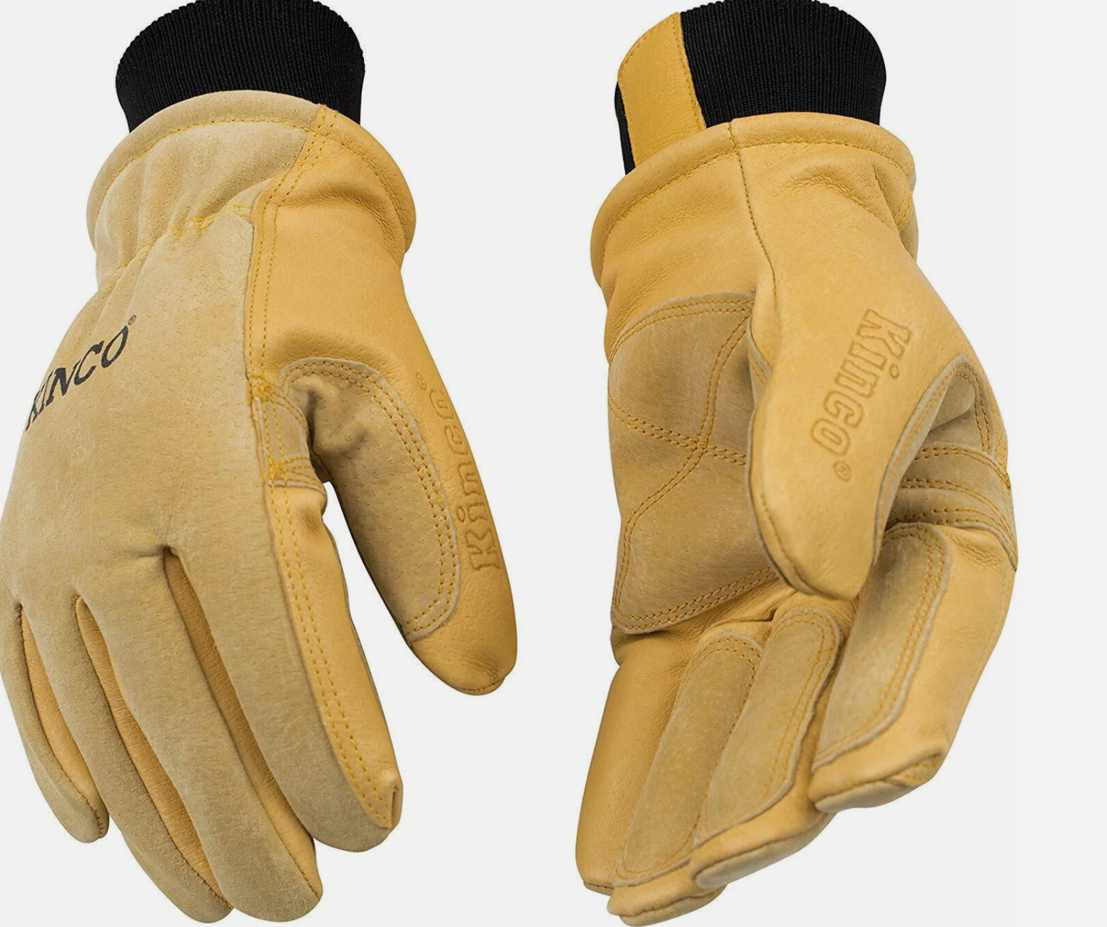 Kinco 901-S Men's Pigskin Leather Ski Glove, HeatKeep Thermal Lining, Small