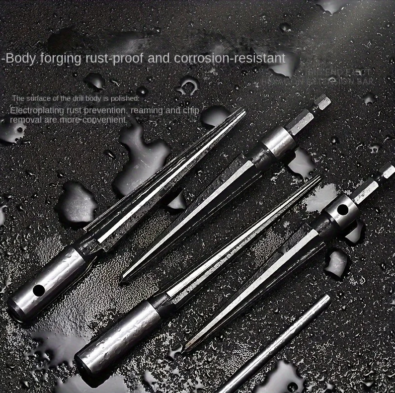 1pc Tapered Hex Reamer T-Handle Hand Reamer Tool for Pin & Hole Work - NEW