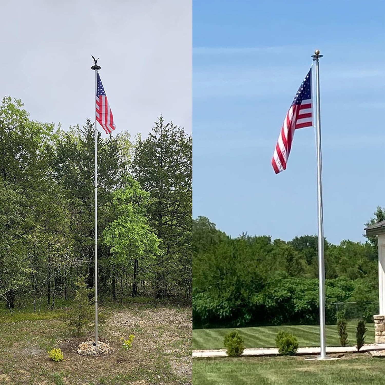 Flag Pole Light Solar Powered, Solar Flag Pole Light 266 Leds, 4200Lm Brightest