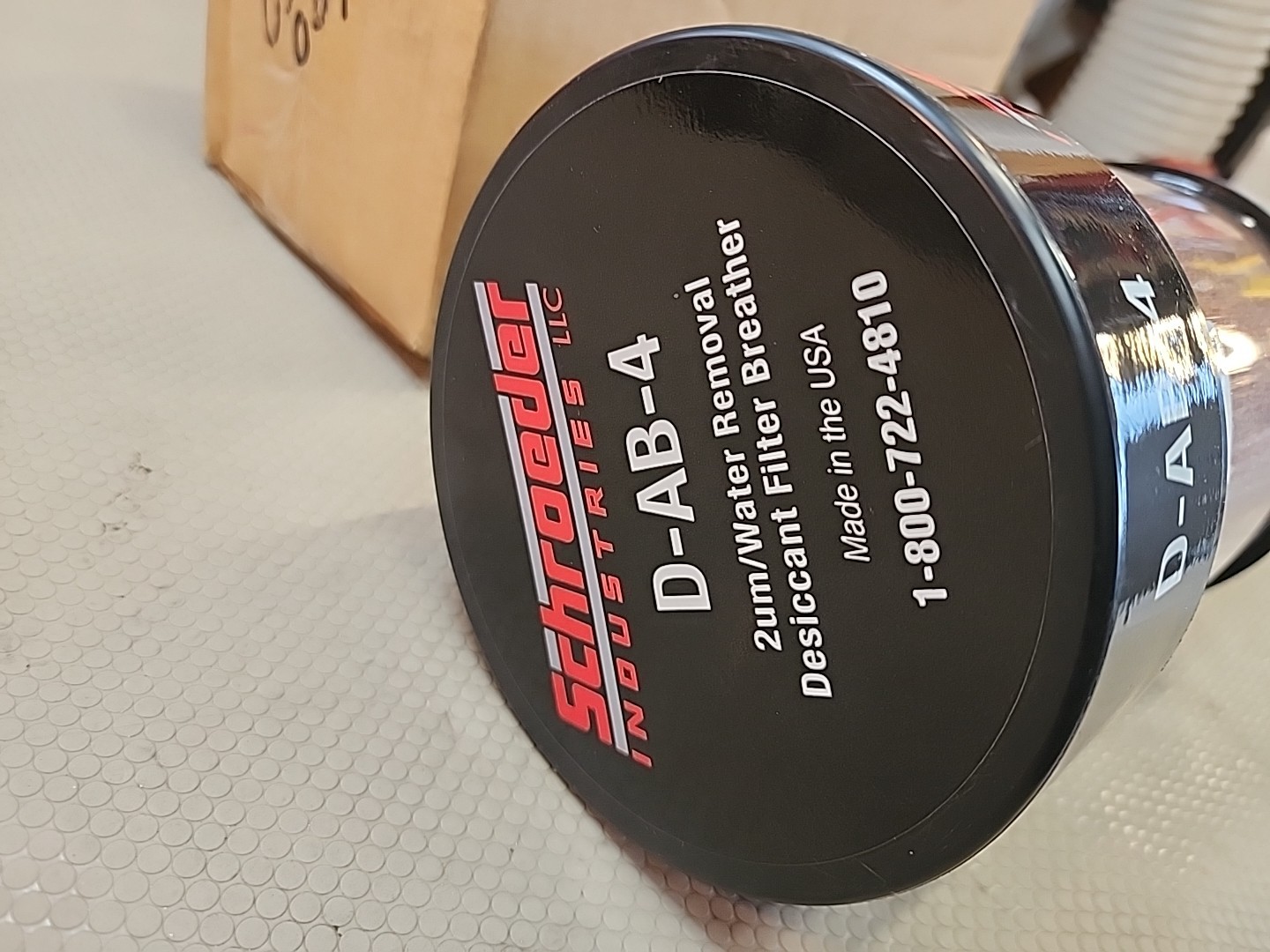 GENUINE Schroeder,D-AB-4,Water Removal Desiccant Filter Breather NEW $165 MSRP