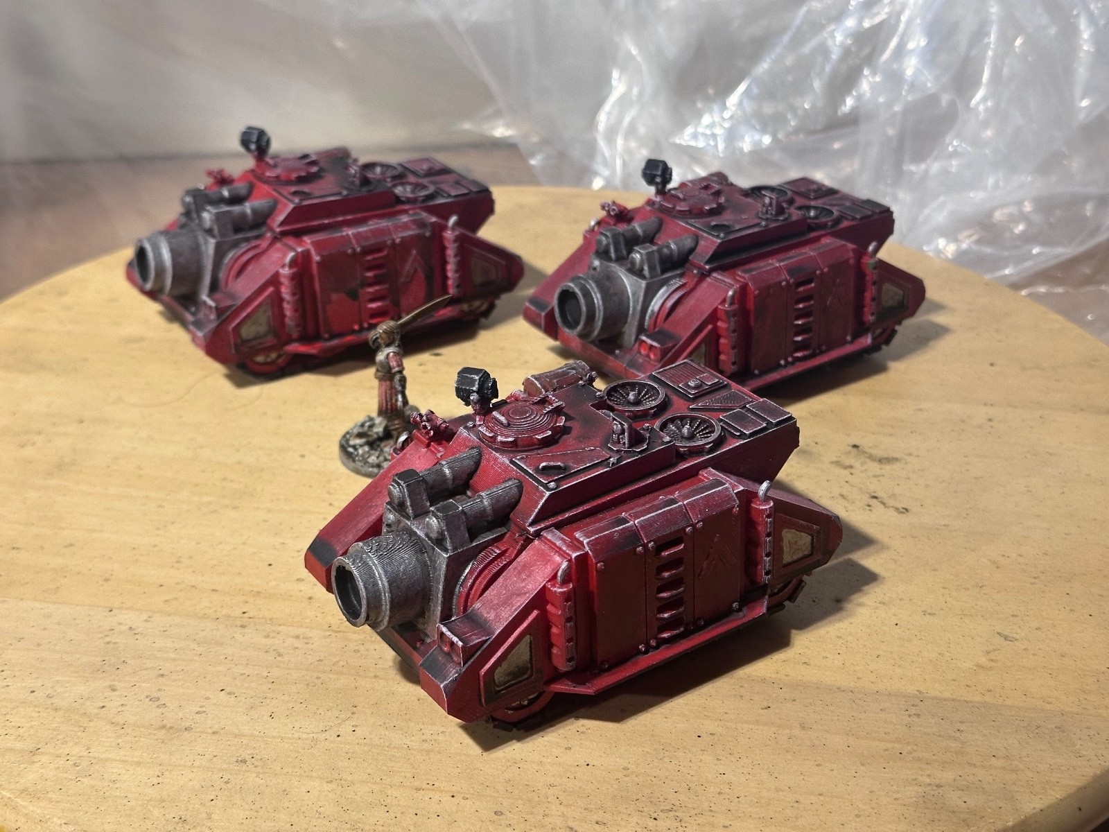 Siege red 3D-printed scratch-built parts lot, used, free shipping