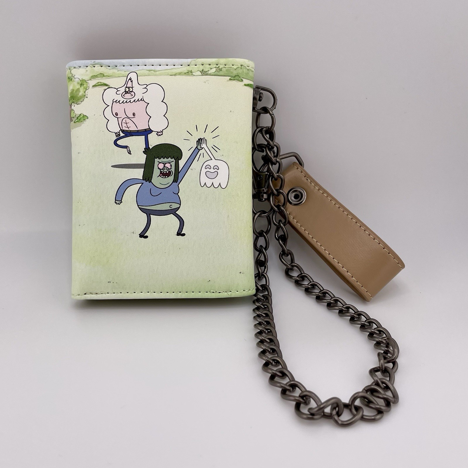 Regular Show Trifold Wallet With Chain Mordecai And Rigby