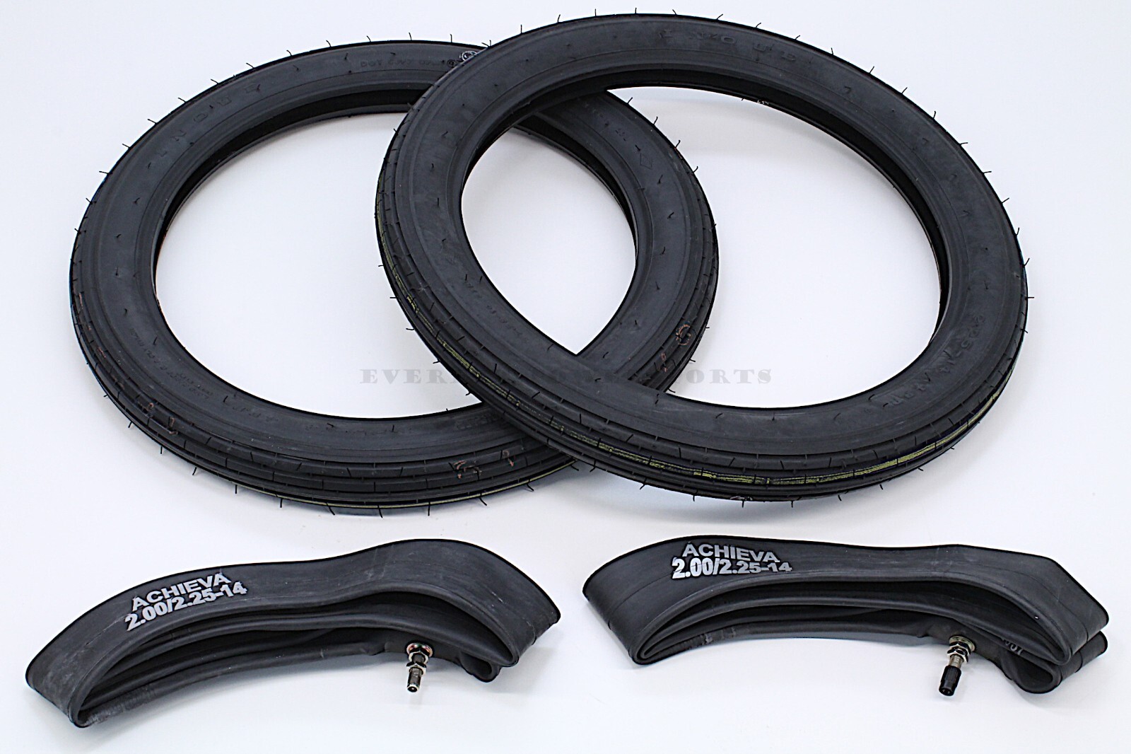 Tires & Tubes Set 80-91 FA50 FA50M Shuttle 2.25-14 Genuine Suzuki #A94