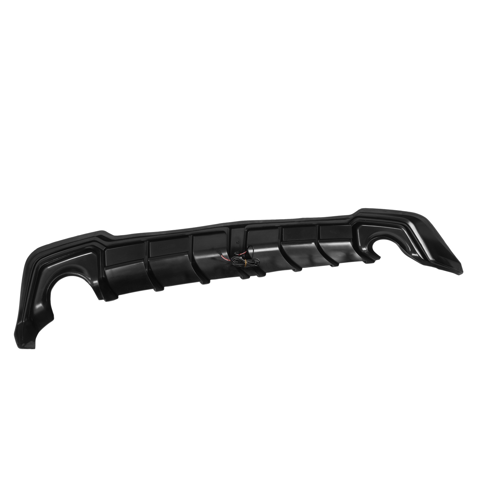 Rear Diffuser w/LED Light + Corner Spats Gloss Black For 2022-2026 Honda Civic