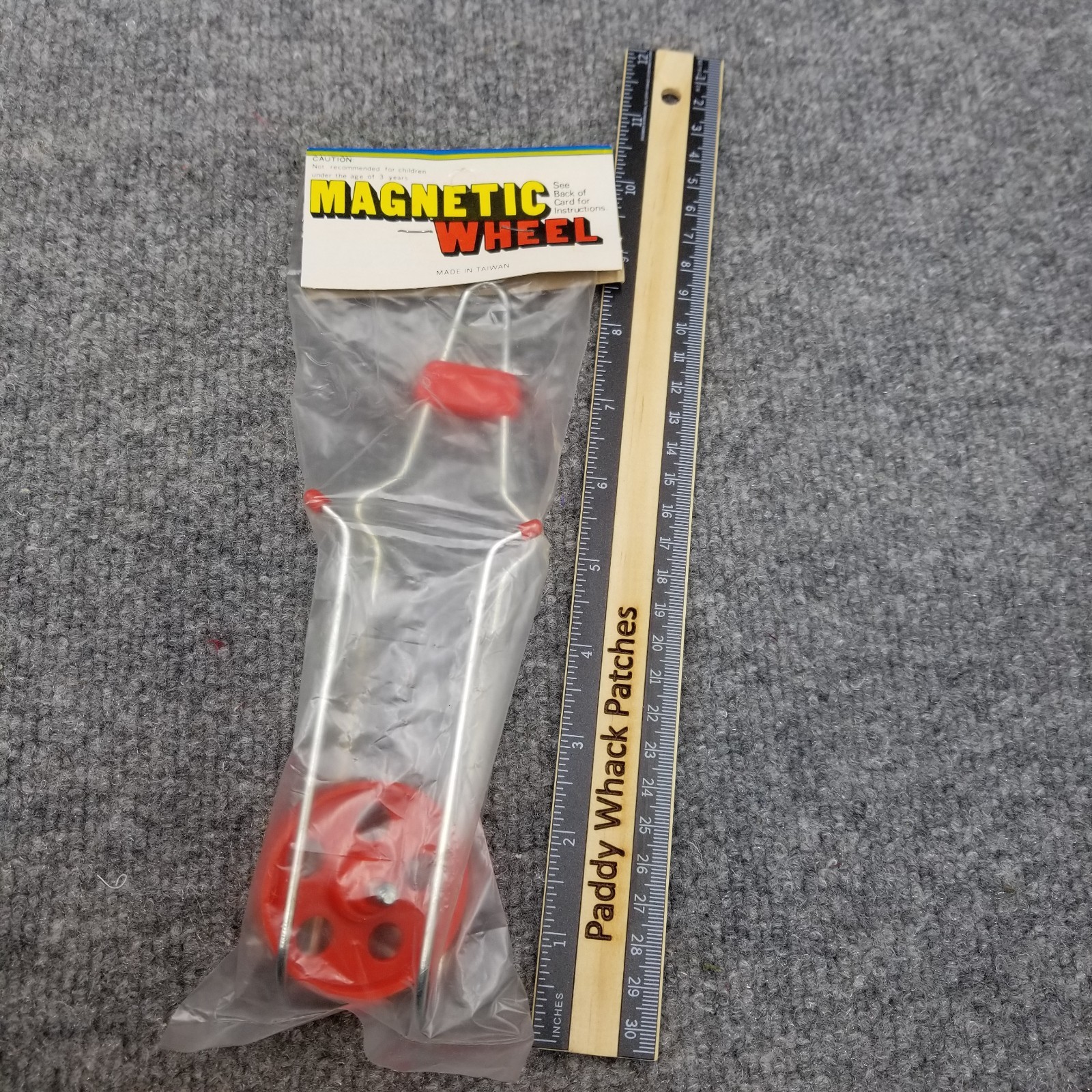 Vintage Magnetic Gyro Wheel Made In Taiwan Walking Wheel