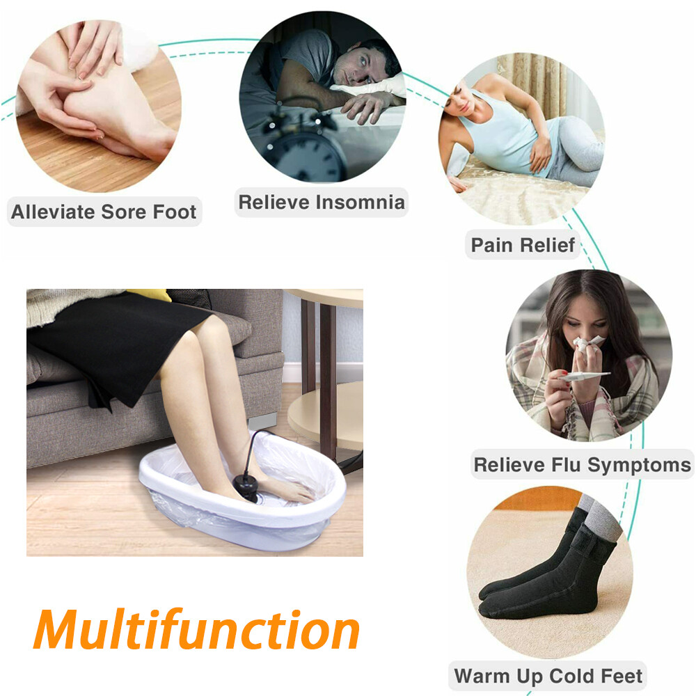 Ion Detox Foot Bath Spa Machine With Ginger, Ionic Cleanse Basin With Slipper