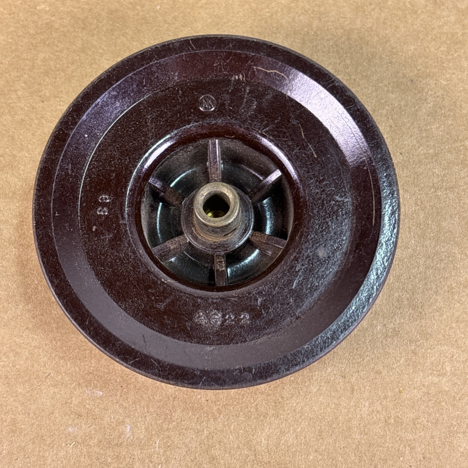 VTG Atwater Kent 1920's Brown 3 1/4" 0-100 Indicator Knob NO Set Screw (QTY)