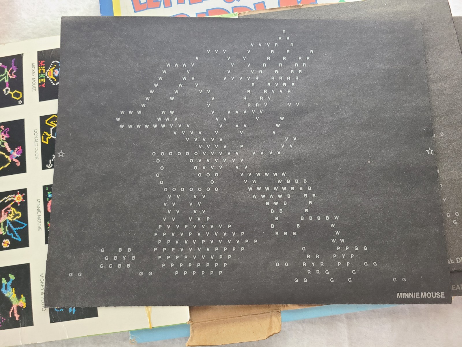 Lite Brite UNUSED BLANK Refill Pages Sheets Vintage LOT OF 9x12"