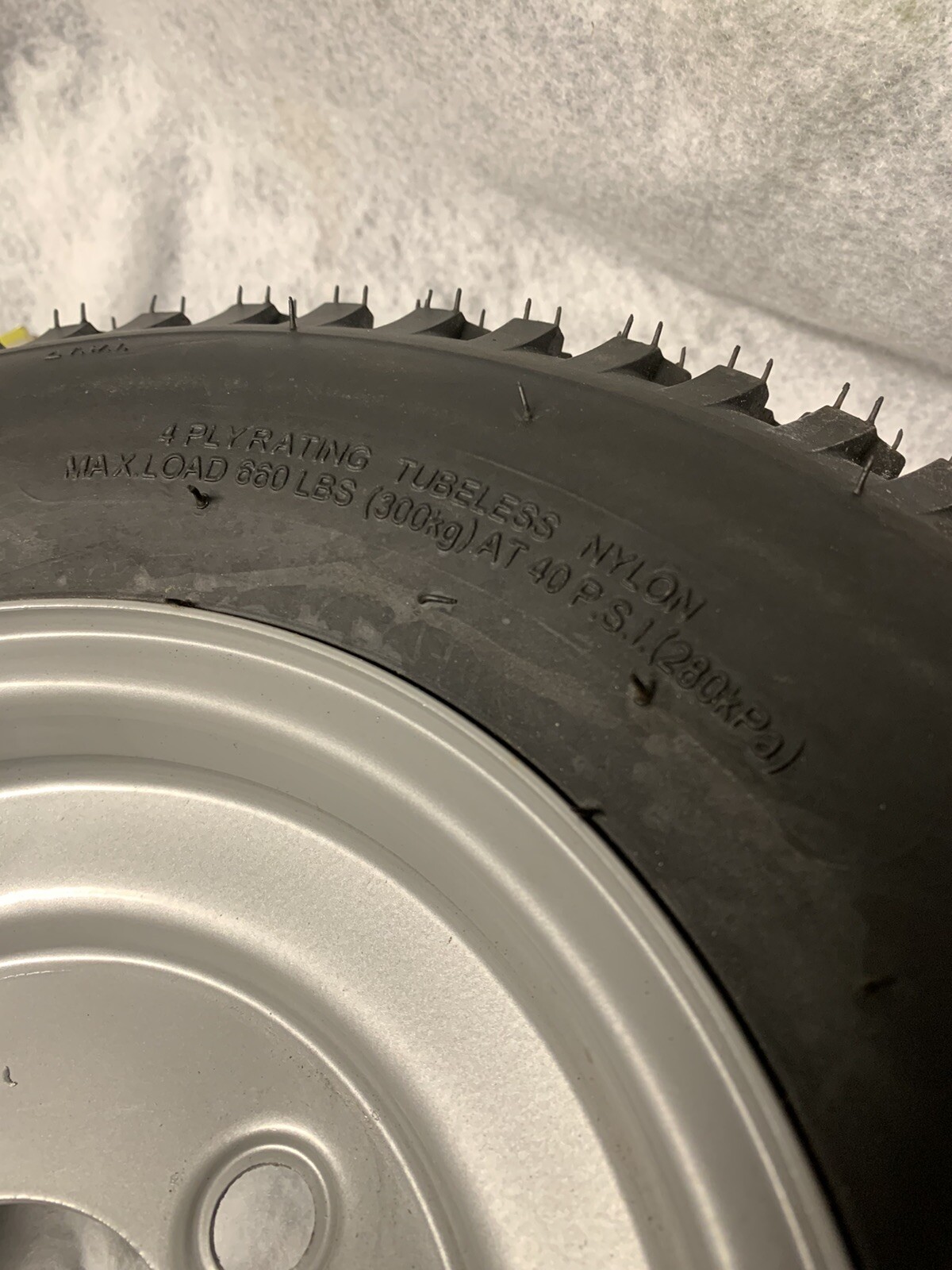 Pair [2] 4.80/4.00-8 Rims Tires Take offs Mower Golf Go Cart Wheelbarrow Trailer