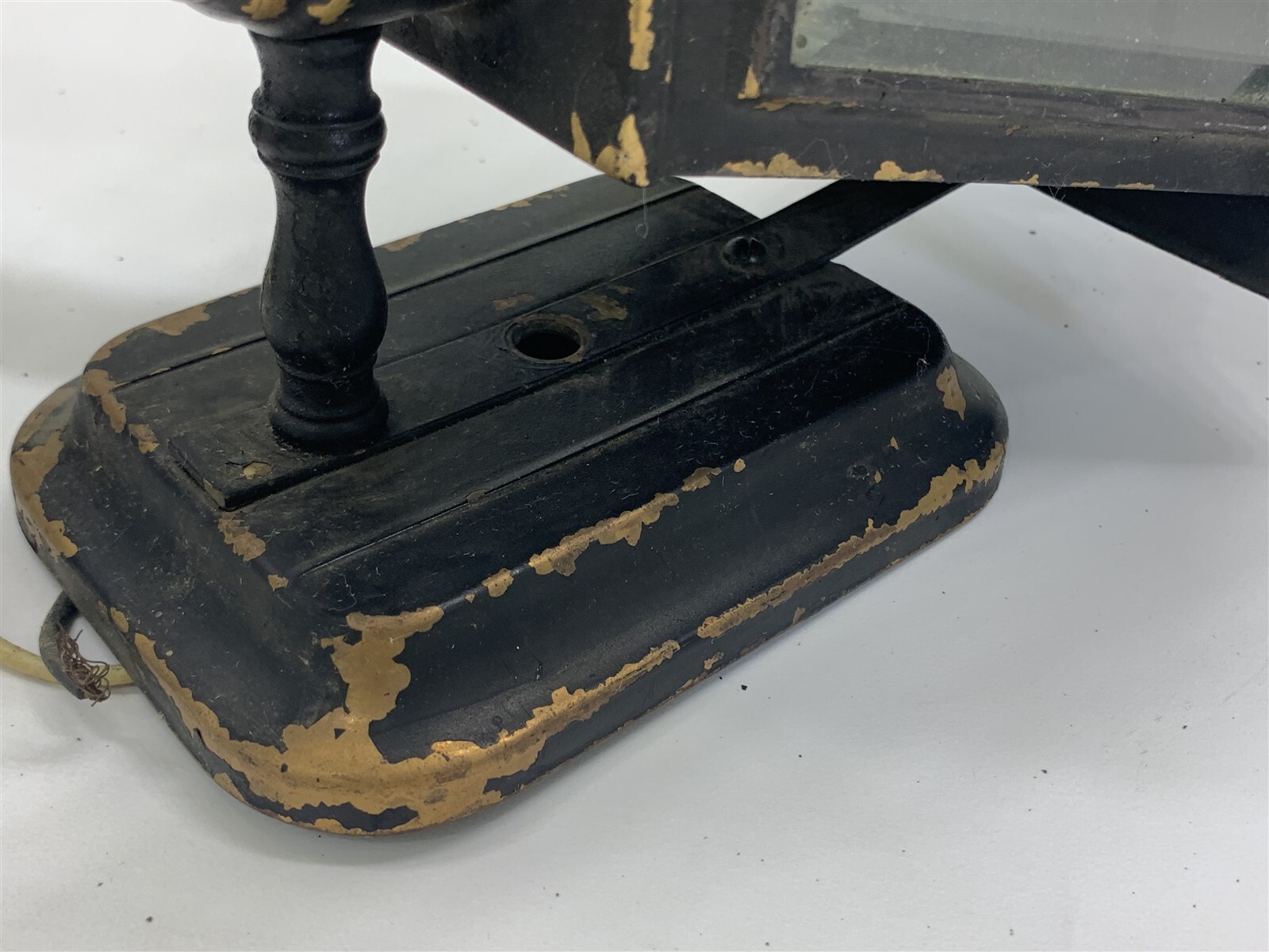 QTY 3 Black Painted Brass Vintage Carriage Lamps Lights Sconce Electric Gothic