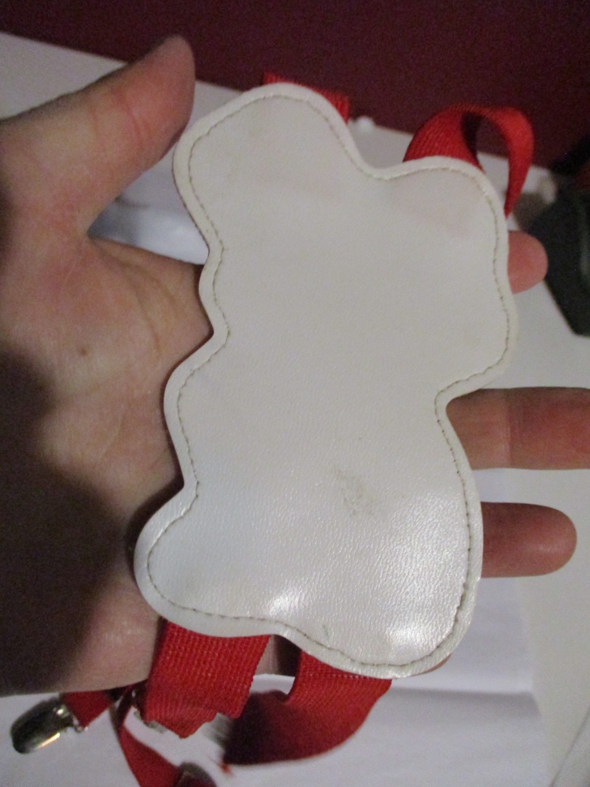 Walt Disney Mickey Mouse Adjustable Child Suspenders red vintage 1980s