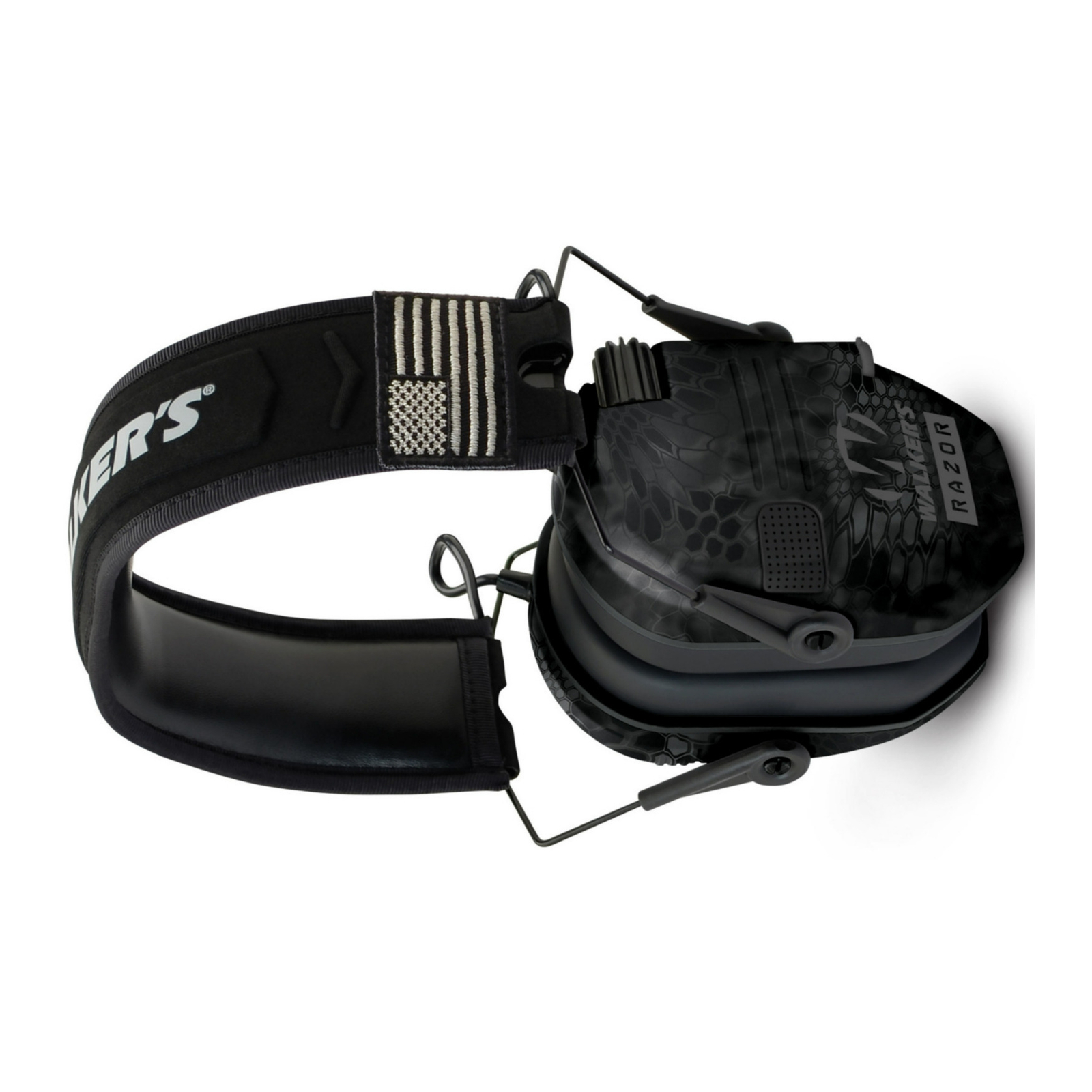 Walkers Razor Patrio Series Slim Shooter Electronic Muff Patriot in Kryptek Camo