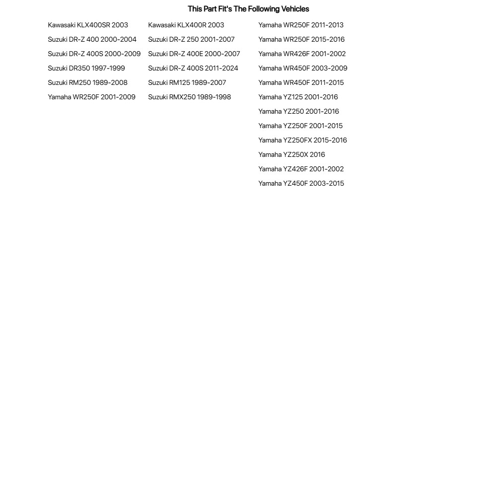 Tusk Stainless Steel Typhoon Brake Rotor, Front For Yamaha YZ250 2001-2016