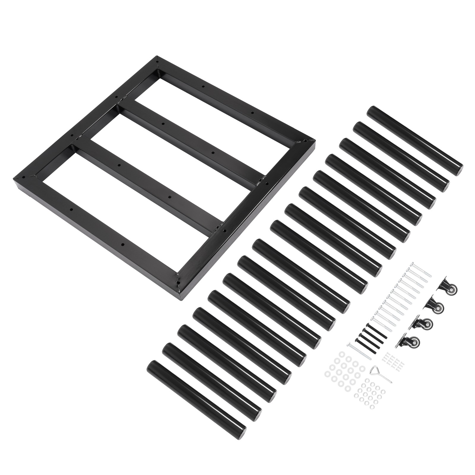 1200LBS Vinyl Cart Mobile Media Rack w/ Casters 16 Rolls Digital Media Storage