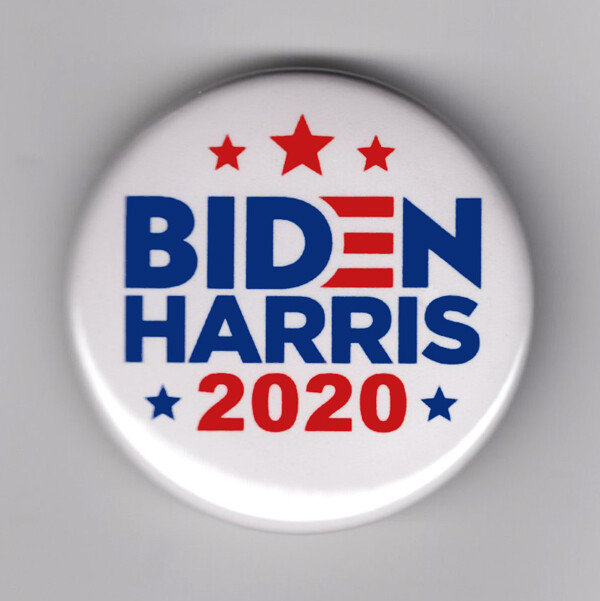 BIDEN HARRIS 2020 button campaign 1-1/2" Joe Kamala president vice pin pinback