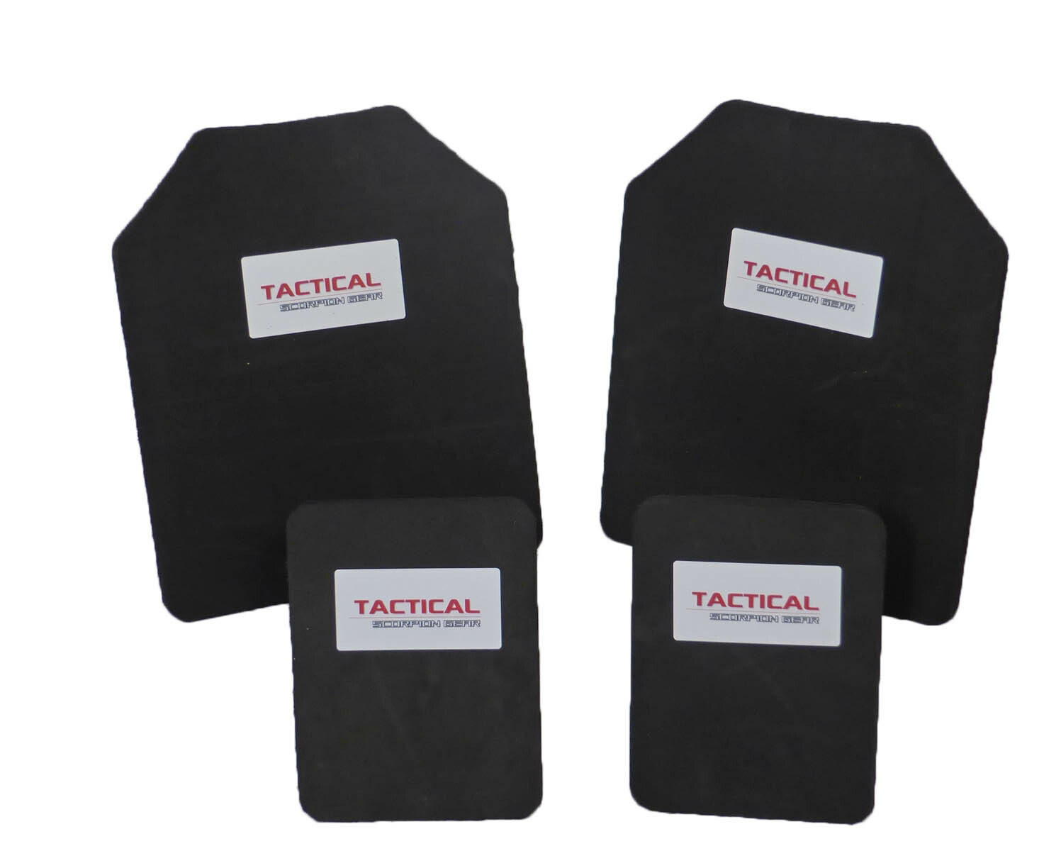 Tactical Scorpion Body Armor Plate Trauma Pads 10mm 10x12+6x8 Set For AR500