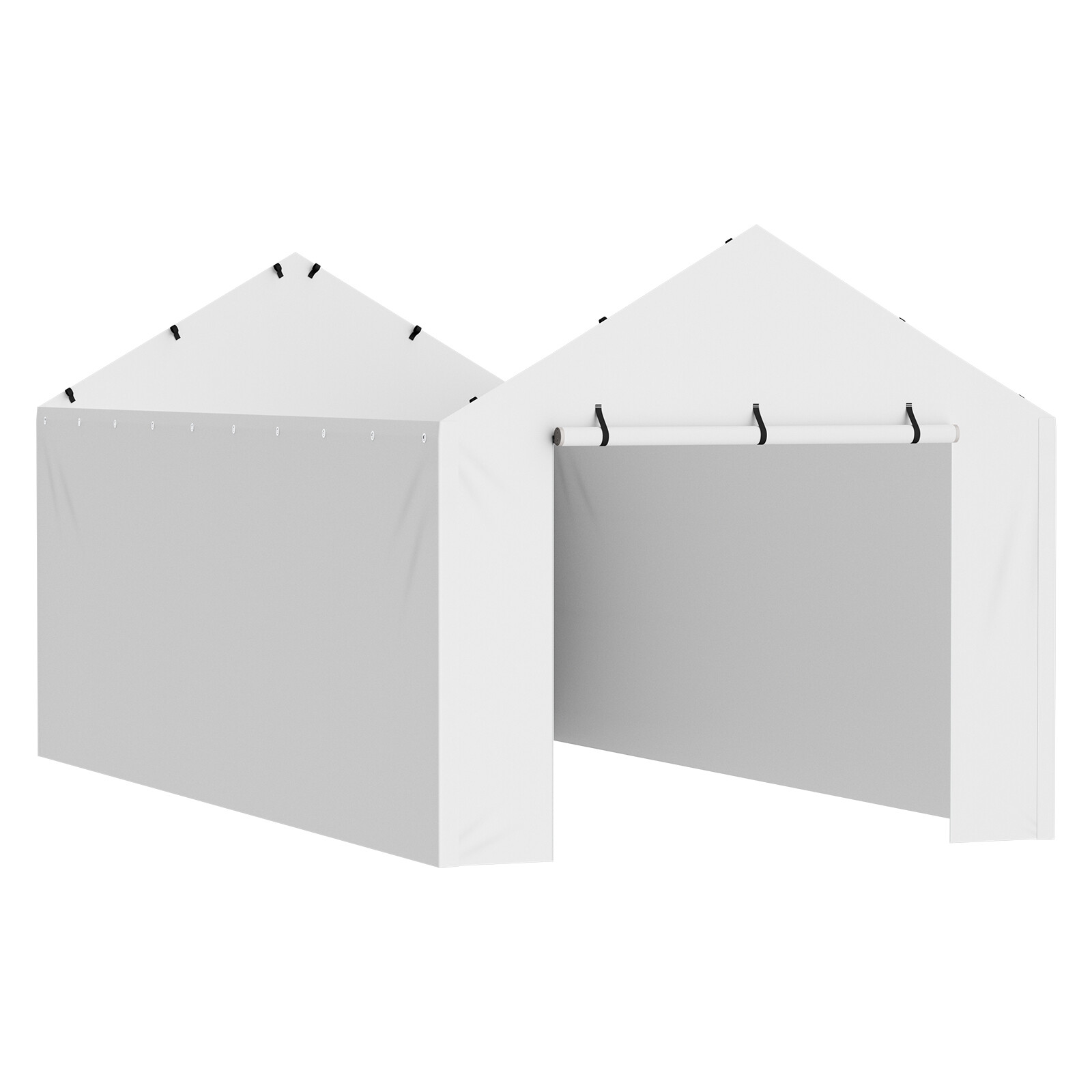 VEVOR Carport Replacement Canopy Car Shelter Side Wall Tent 10 x 20 ft White