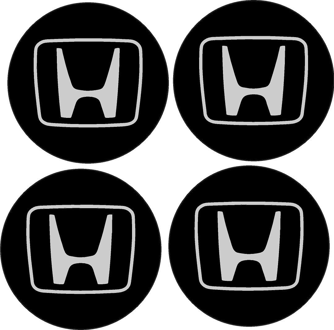 #5699 (4) 2.5" Honda Center Cap Decals Sticker LAMINATED Great for aftermarket