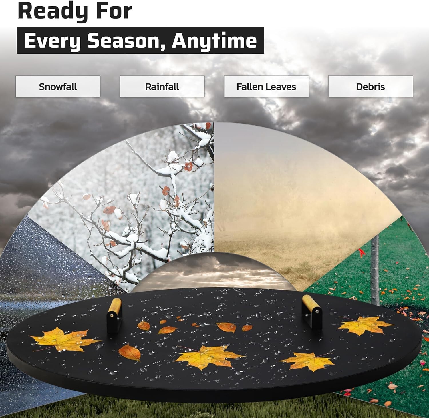 FEBTECH Fire Pit Shield 38 Inch - Compatible with Fire Pits Diameter Up to 36"