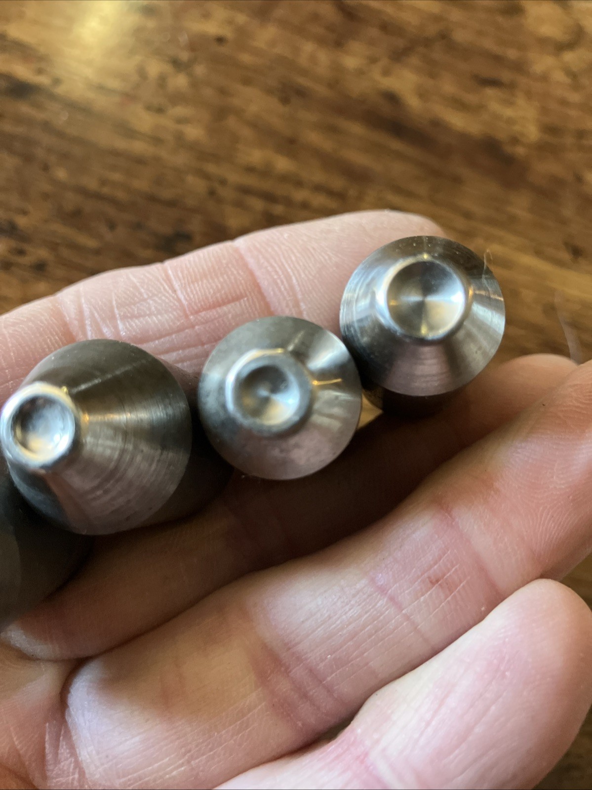 4 Lg Oval Head Rivet Squeezer Die 3/8 Shank Aircraft Aviation Brazier Belly Tank