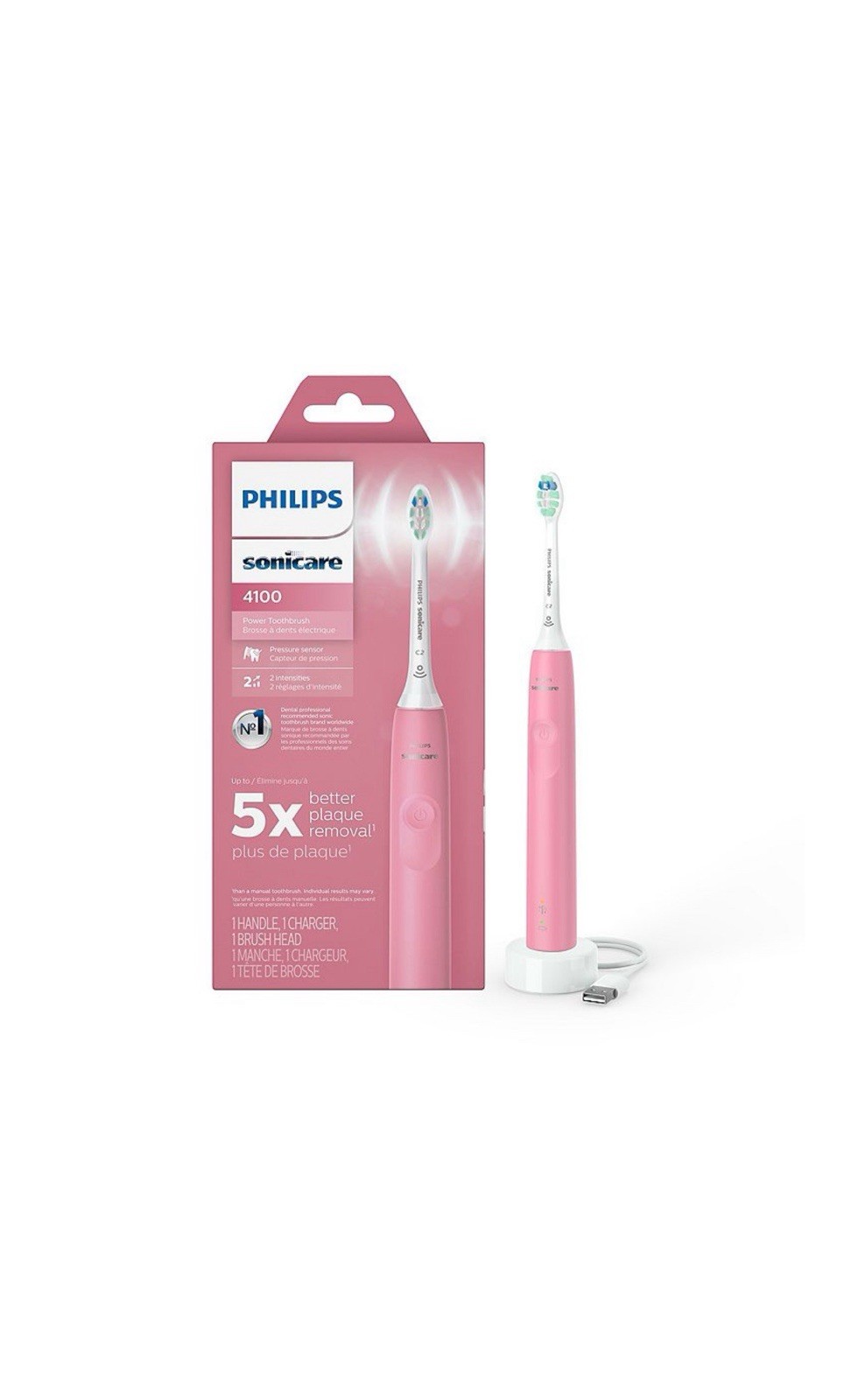 Philips Sonicare 3100  Rechargeable Electric Toothbrush Pink ( HX3681/06) NEW