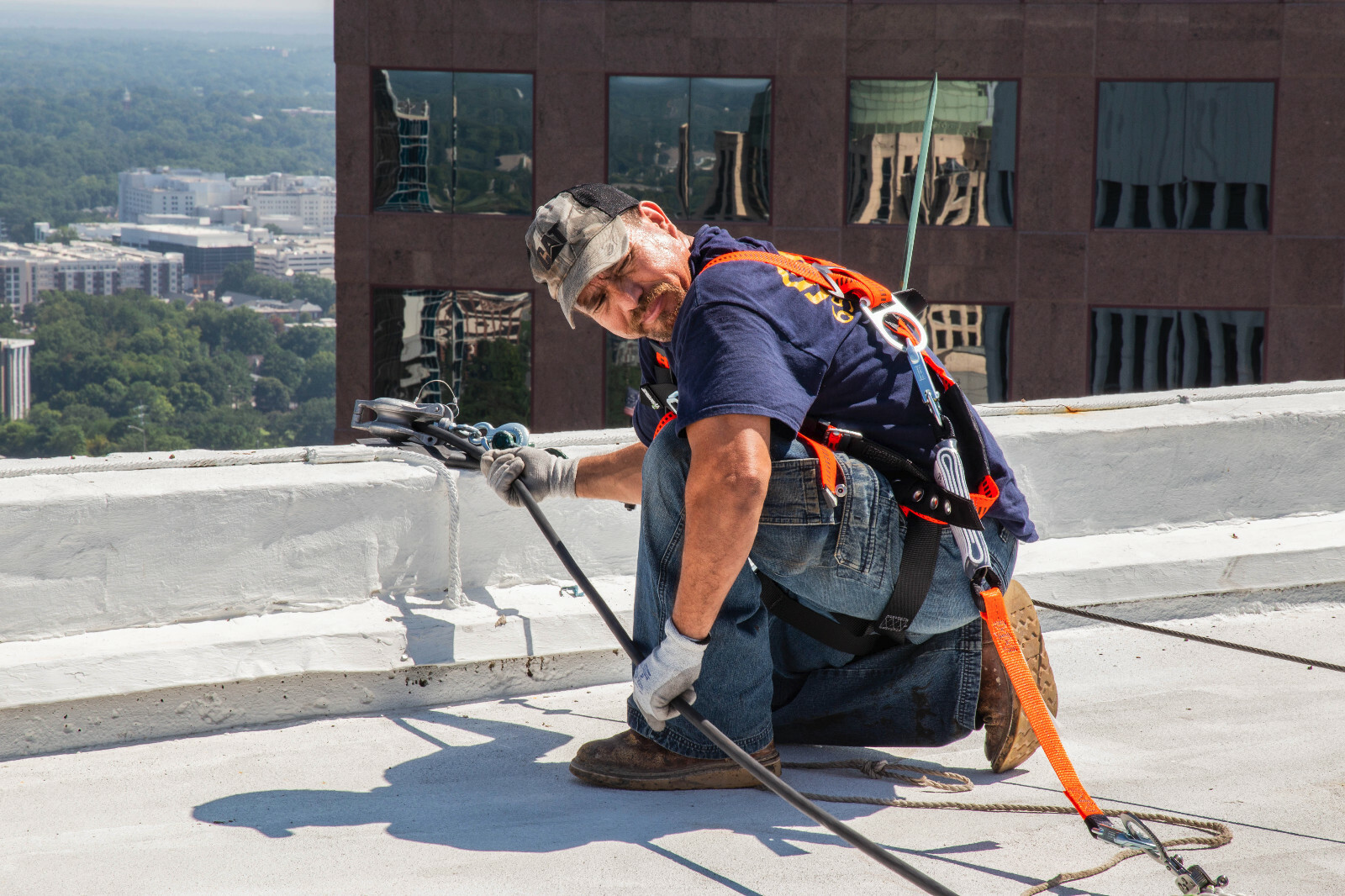 Safety Harness 1D Ring Fall Protection Full Body Treestand Harness System ANSI