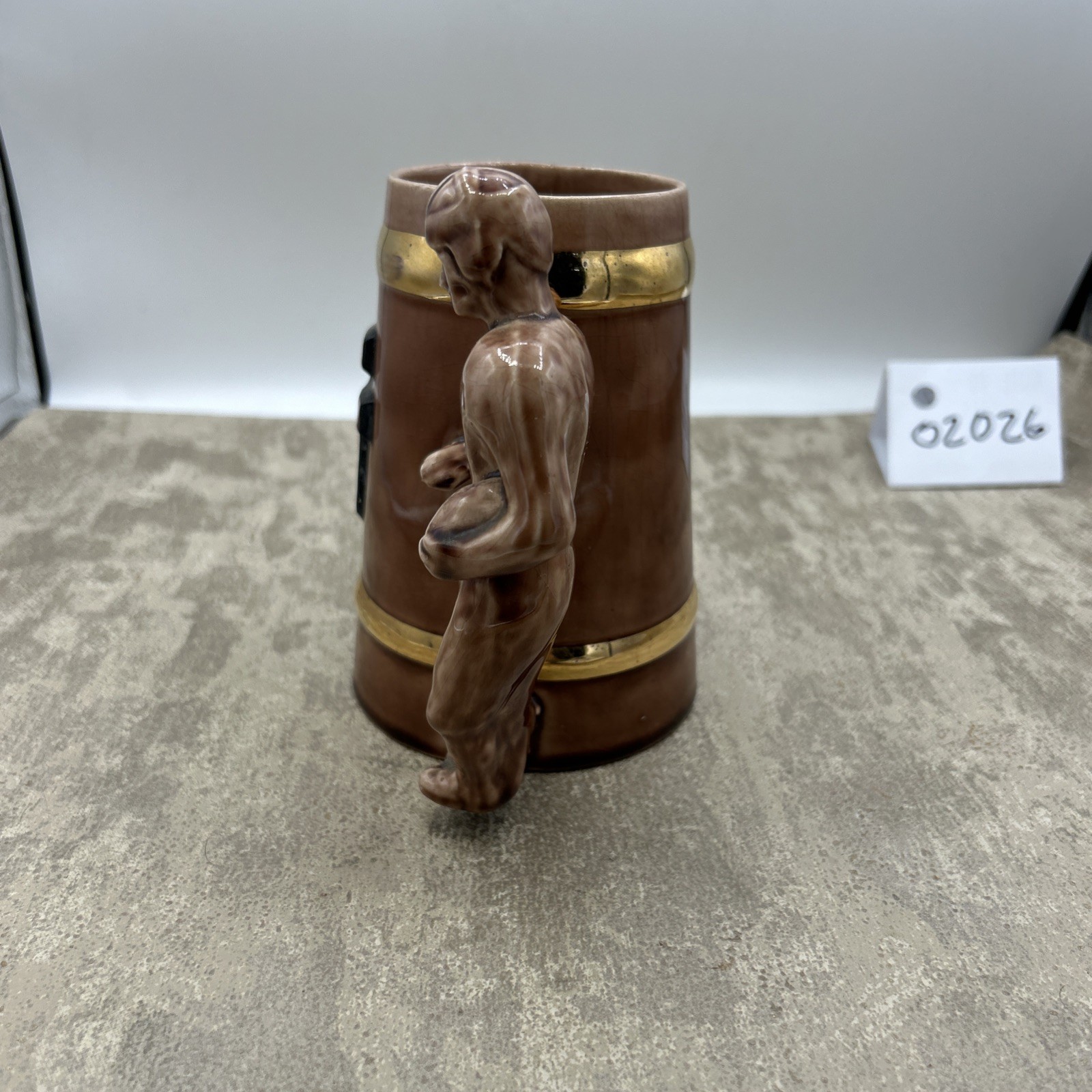 Texas Tech Glass Mug/Stein With Raised Emblem Football Handle