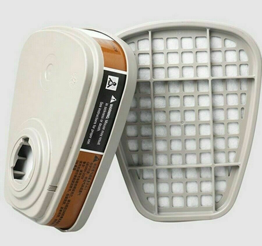 4PC 6001CN Organic Vapor Respirator Filter Cartridge For 6200 6800 7502 Gas Mask
