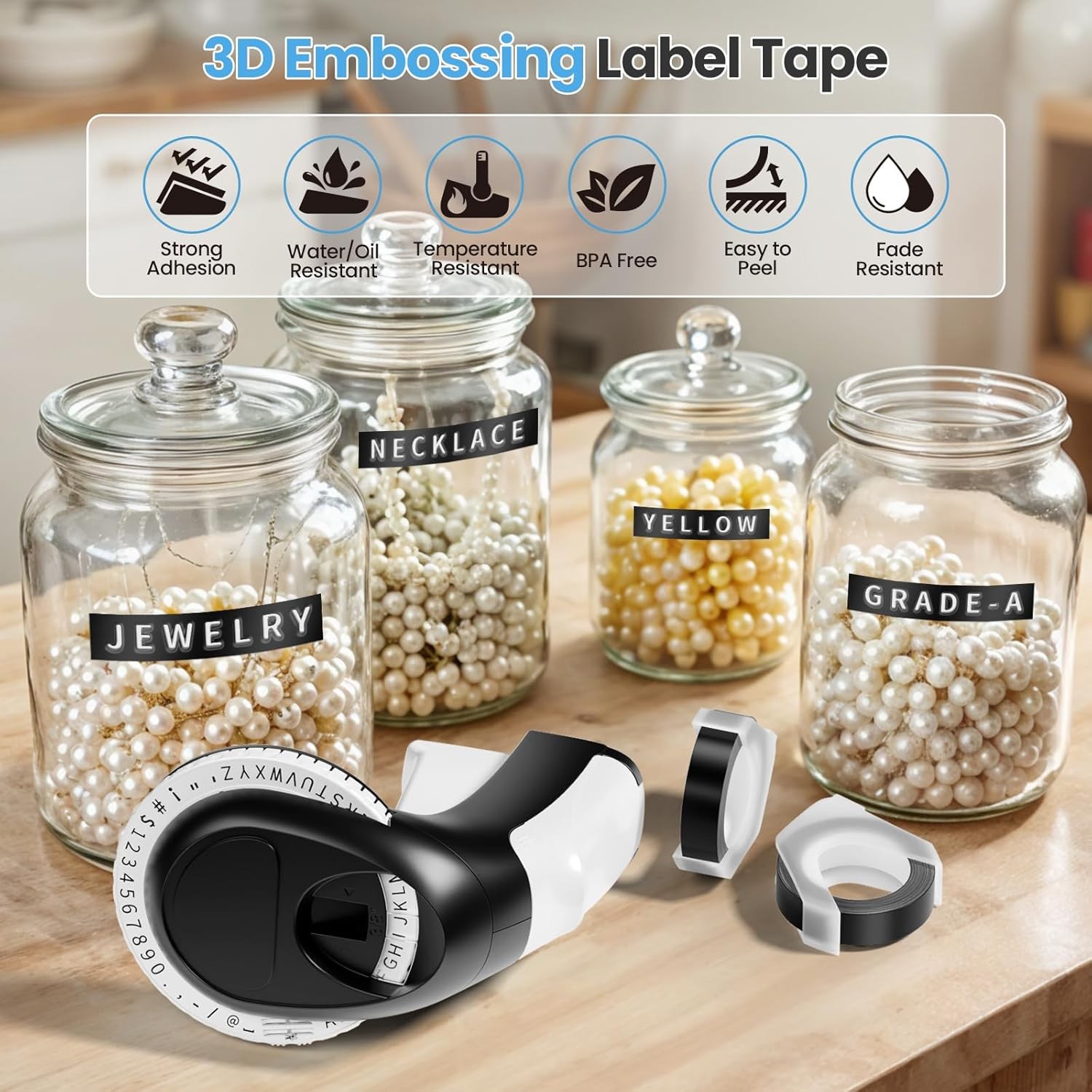 DYMO Embossing Label Maker with 5 DYMO Label Tapes | Organizer Xpress, Pro Label