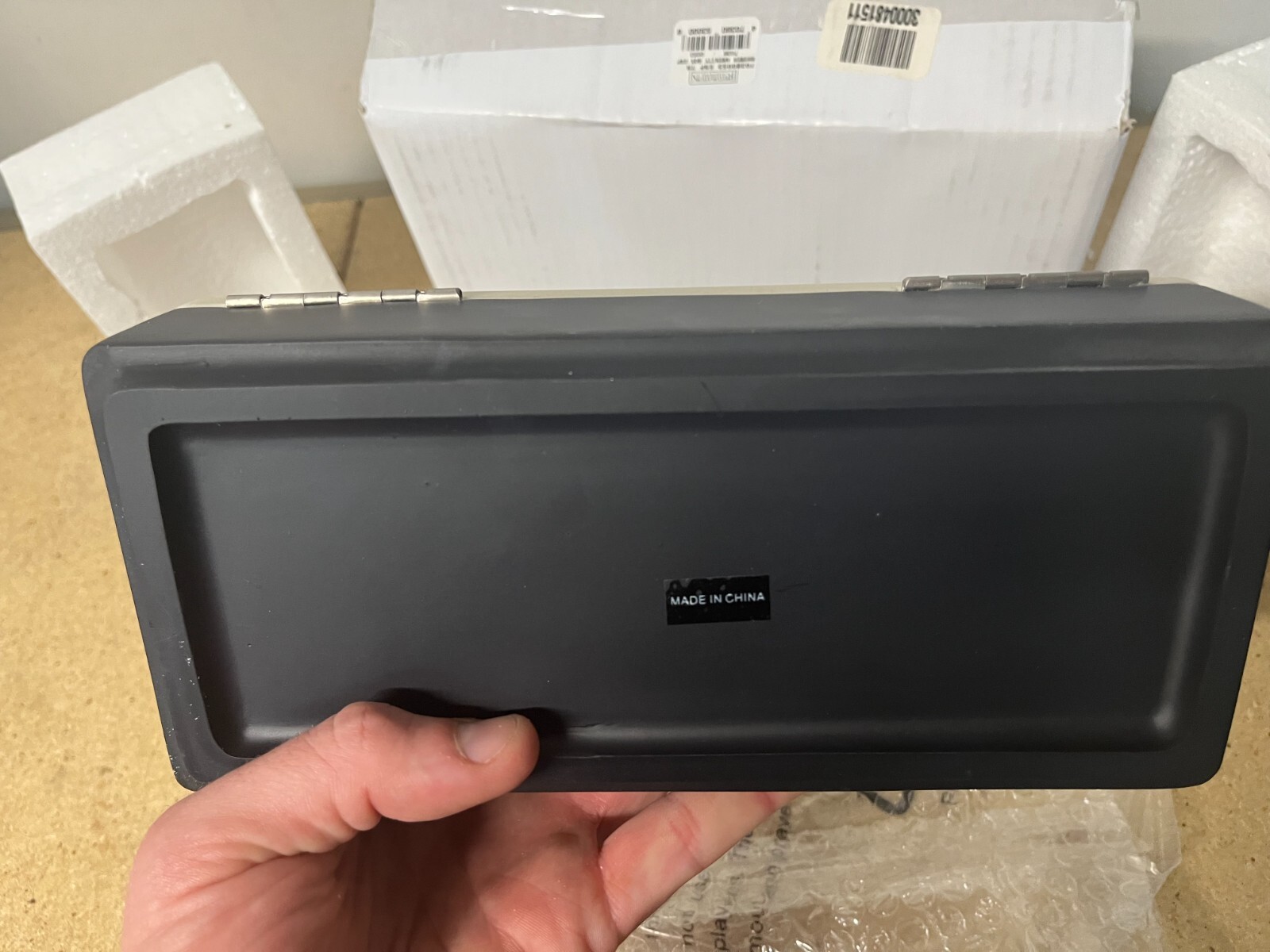 Restoration Hardware 2 Compartment Shower Vanity Storage Box Espresso/Cream C54