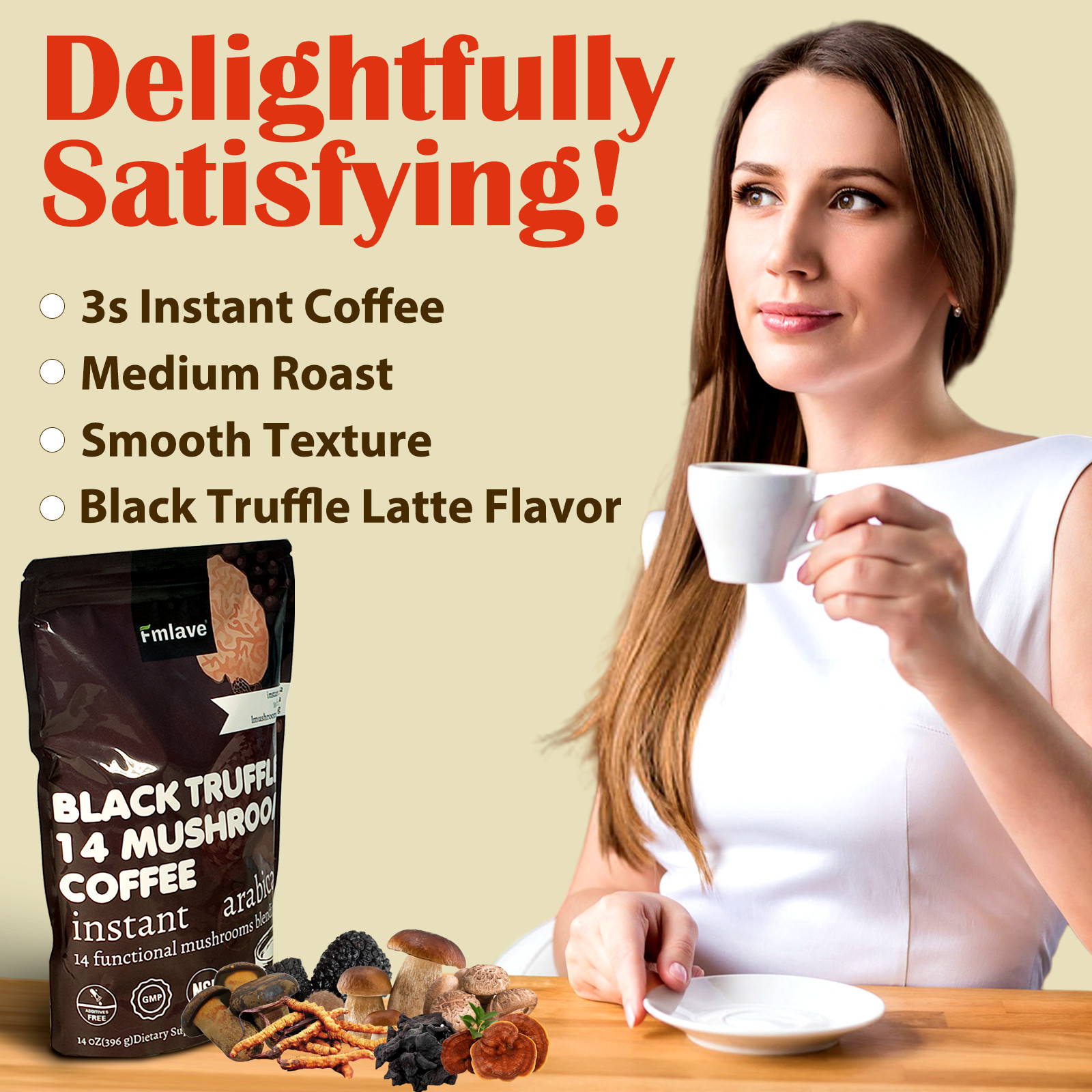 2 Pack Mushroom Coffee 100% Authentic USA FREE SHIPPING Organic 396g Per pack