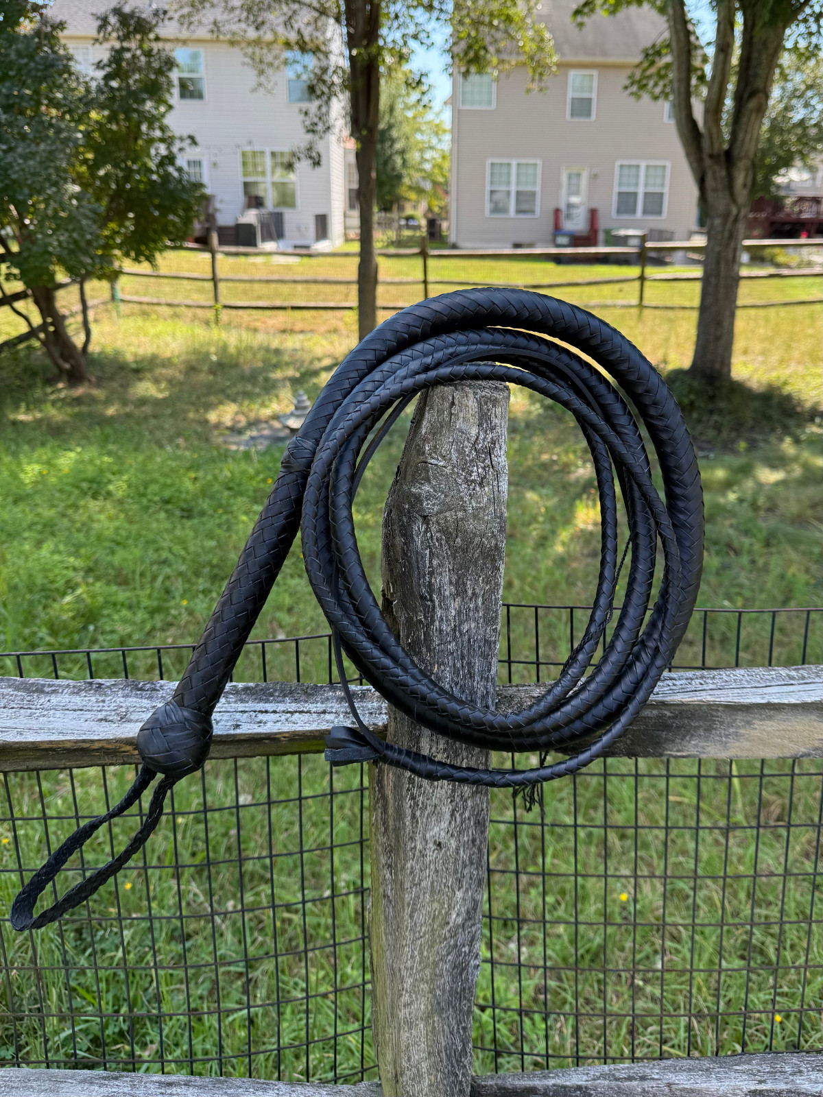 Kangaroo Hide Leather Bullwhip Braided Design Indiana Jones Style Whip 6 to 14ft