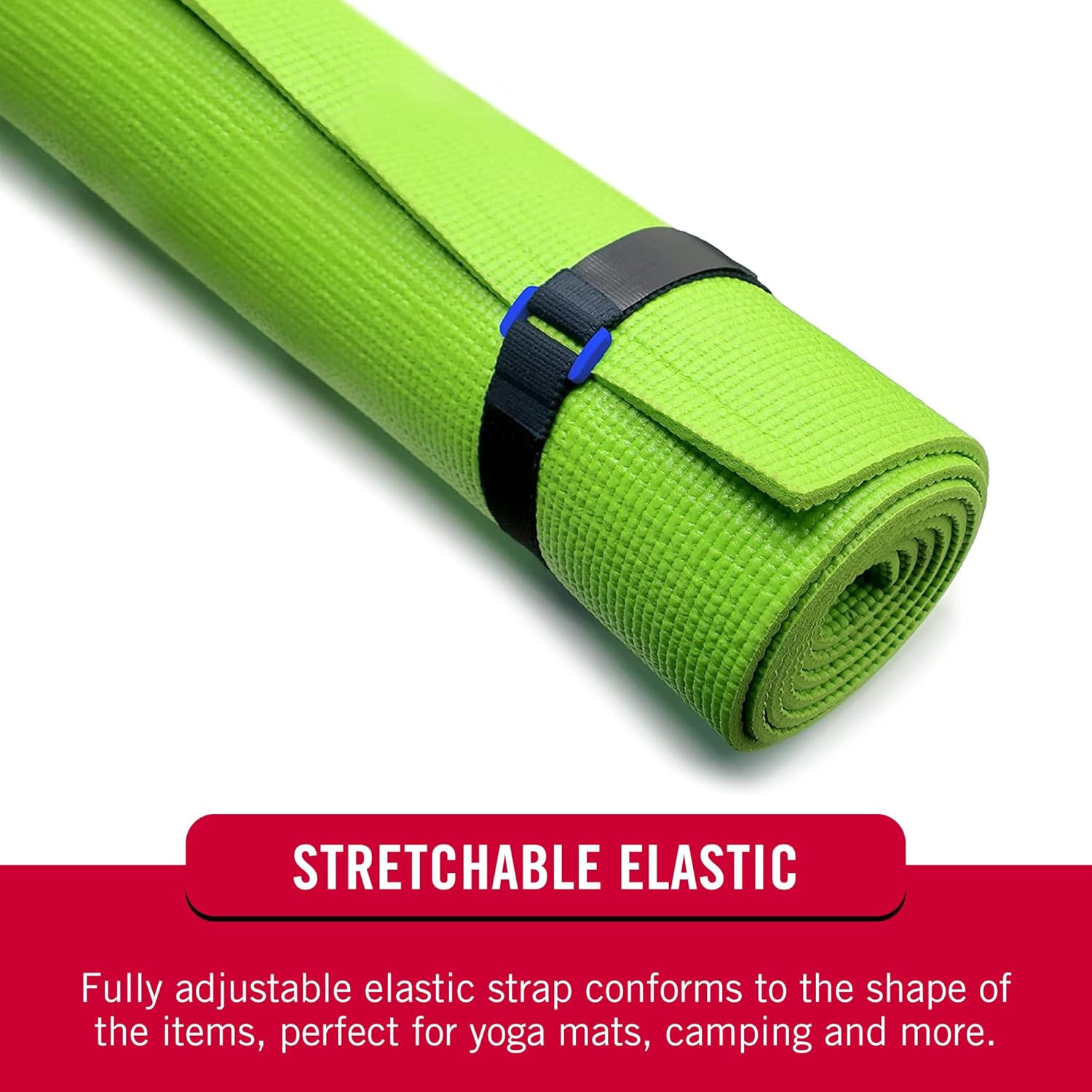 VEL-30792-AMS 15 Inch Elastic Straps 4 Pack | Stretchable and Adjustable for Snu